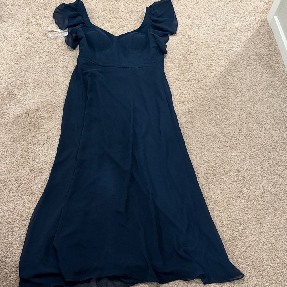 Azazie (Kendall & Kylie created) - Elegant Navy Blue Women's Dress - Womens sz 6